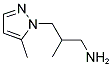 2-METHYL-3-(5-METHYL-PYRAZOL-1-YL)-PROPYLAMINE Struktur