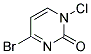 6-BROMO-3-CHLOROPYRIMIDONE Struktur