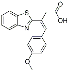 3-BENZOTHIAZOL-2-YL-4-(4-METHOXY-PHENYL)-BUT-3-ENOIC ACID Struktur