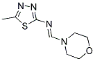 5-METHYL-N-[(1E)-MORPHOLIN-4-YLMETHYLENE]-1,3,4-THIADIAZOL-2-AMINE Struktur