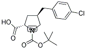 BOC-(R)-GAMMA-(4-CHLORO-BENZYL)-L-PROLINE Struktur