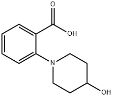 2-(4-HYDROXY-PIPERIDIN-1-YL)-BENZOIC ACID Struktur