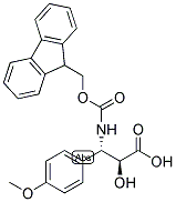 N-FMOC-3-(S)-AMINO-2-(S)-HYDROXY-3-(4-METHOXY-PHENYL)-PROPIONIC ACID Struktur