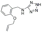 N-(2-(ALLYLOXY)BENZYL)-2H-TETRAZOL-5-AMINE Struktur