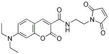 7-DIETHYLAMINO-3-[N-(2-MALEIMIDOETHYL)CARBAMOYL]COUMARIN Struktur