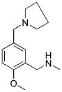 [2-METHOXY-5-(PYRROLIDIN-1-YLMETHYL)BENZYL]METHYLAMINE Struktur