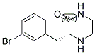 (R)-3-(3-BROMO-BENZYL)-PIPERAZIN-2-ONE Struktur