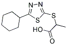 2-[(5-CYCLOHEXYL-1,3,4-THIADIAZOL-2-YL)SULFANYL]PROPANOIC ACID Struktur