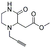 (3-OXO-1-PROP-2-YNYL-PIPERAZIN-2-YL)-ACETIC ACID METHYL ESTER Struktur