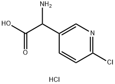 2-AMINO-2-(6-CHLOROPYRIDIN-3-YL)ACETIC ACID HYDROCHLORIDE Struktur