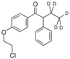 1-[4-(2-CHLOROETHOXY)PHENYL]-2-(ETHYL-D5)-2-PHENYLETHANONE Struktur