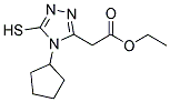 ETHYL (4-CYCLOPENTYL-5-MERCAPTO-4H-1,2,4-TRIAZOL-3-YL)ACETATE Struktur