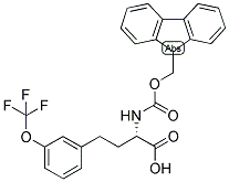 (S)-2-(9H-FLUOREN-9-YLMETHOXYCARBONYLAMINO)-4-(3-TRIFLUOROMETHOXY-PHENYL)-BUTYRIC ACID Struktur