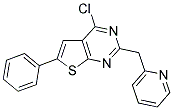 4-CHLORO-6-PHENYL-2-(PYRIDIN-2-YLMETHYL)THIENO[2,3-D]PYRIMIDINE Struktur