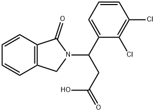 3-(2,3-DICHLOROPHENYL)-3-(1-OXO-1,3-DIHYDRO-2H-ISOINDOL-2-YL)PROPANOIC ACID, 885949-95-1, 結(jié)構(gòu)式