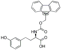 (R)-2-(9H-FLUOREN-9-YLMETHOXYCARBONYLAMINO)-4-(3-HYDROXY-PHENYL)-BUTYRIC ACID Struktur