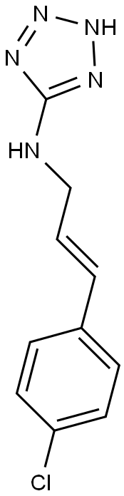 N-(3-(4-CHLOROPHENYL)PROP-2-ENYL)-2H-TETRAZOL-5-AMINE Struktur