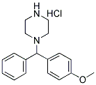 [(4-METHOXYPHENYL)PHENYLMETHYL]PIPERAZINE HYDROCHLORIDE Struktur