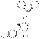 (S)-(4-ETHYL-PHENYL)-[(9H-FLUOREN-9-YLMETHOXYCARBONYLAMINO)]-ACETIC ACID Struktur