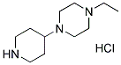 1-ETHYL-4-PIPERIDIN-4-YL-PIPERAZINE HYDROCHLORIDE Struktur