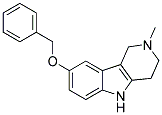 8-BENZYLOXY-2-METHYL-2,3,4,5-TETRAHYDRO-1H-PYRIDO[4,3-B]INDOLE Struktur