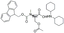 FMOC-D-MESER(AC)-OH DCHA Struktur