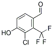 3-CHLORO-4-HYDROXY-2-TRIFLUOROMETHYL-BENZALDEHYDE Struktur