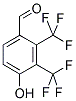 4-HYDROXY-2,3-BIS-TRIFLUOROMETHYL-BENZALDEHYDE Struktur