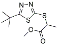 METHYL 2-[(5-TERT-BUTYL-1,3,4-THIADIAZOL-2-YL)SULFANYL]PROPANOATE Struktur