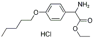 ETHYL AMINO[4-(PENTYLOXY)PHENYL]ACETATE HYDROCHLORIDE Struktur