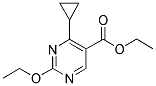 ETHYL-2-ETHOXY-4-CYCLOPROPYL-5-PYRIMIDINE CARBOXYLATE Struktur