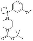 4-[1-(3-METHOXY-PHENYL)-CYCLOBUTYL]-PIPERAZINE-1-CARBOXYLIC ACID TERT-BUTYL ESTER Struktur