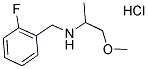 (2-FLUORO-BENZYL)-(2-METHOXY-1-METHYL-ETHYL)-AMINE HYDROCHLORIDE Struktur