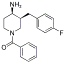 CIS-1-BENZOYL-3-(4-FLUOROBENZYL)PIPERIDIN-4-AMINE Struktur