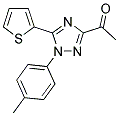 1-(1-(4-METHYLPHENYL)-5-THIEN-2-YL-1H-1,2,4-TRIAZOL-3-YL)ETHANONE Struktur