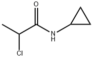 2-CHLORO-N-CYCLOPROPYLPROPANAMIDE Struktur