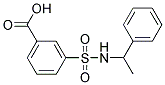 3-[[(1-PHENYLETHYL)AMINO]SULFONYL]BENZOIC ACID Struktur