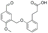 3-(2-[(5-FORMYL-2-METHOXYBENZYL)OXY]PHENYL)PROPANOIC ACID Struktur