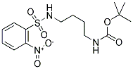 N-(2-NITROBENZENESULFONYL)-N'-(TERT-BUTYLOXYCARBONYL)-1,4-DIAMINOBUTANE Struktur