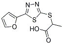 2-([5-(2-FURYL)-1,3,4-THIADIAZOL-2-YL]SULFANYL)PROPANOIC ACID Struktur