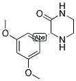 (R)-3-(3,5-DIMETHOXY-PHENYL)-PIPERAZIN-2-ONE Struktur