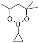 2-(CYCLOPROPYL)-4,4,6-TRIMETHYL-1,3,2-DIOXABORINATE Struktur