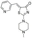 (5Z)-2-(4-METHYLPIPERAZIN-1-YL)-5-(PYRIDIN-3-YLMETHYLENE)-1,3-THIAZOL-4(5H)-ONE Struktur