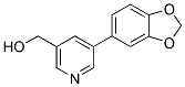 [5-(1,3-BENZODIOXOL-5-YL)PYRIDIN-3-YL]METHANOL Struktur