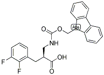 (S)-3-(2,3-DIFLUORO-PHENYL)-2-[(9H-FLUOREN-9-YLMETHOXYCARBONYLAMINO)-METHYL]-PROPIONIC ACID Struktur