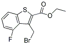 ETHYL 3-(BROMOMETHYL)-4-FLUORO-1-BENZOTHIOPHENE-2-CARBOXYLATE Struktur