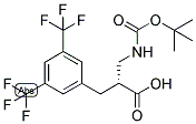 (R)-3-(3,5-BIS-TRIFLUOROMETHYL-PHENYL)-2-(TERT-BUTOXYCARBONYLAMINO-METHYL)-PROPIONIC ACID Struktur