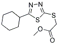 METHYL [(5-CYCLOHEXYL-1,3,4-THIADIAZOL-2-YL)SULFANYL]ACETATE Struktur