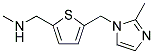 N-METHYL(5-[(2-METHYL-1H-IMIDAZOL-1-YL)METHYL]-2-THIENYL) METHANAMINE Struktur