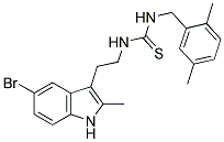 N-[2-(5-BROMO-2-METHYL-1H-INDOL-3-YL)ETHYL]-N'-(2,5-DIMETHYLBENZYL)THIOUREA